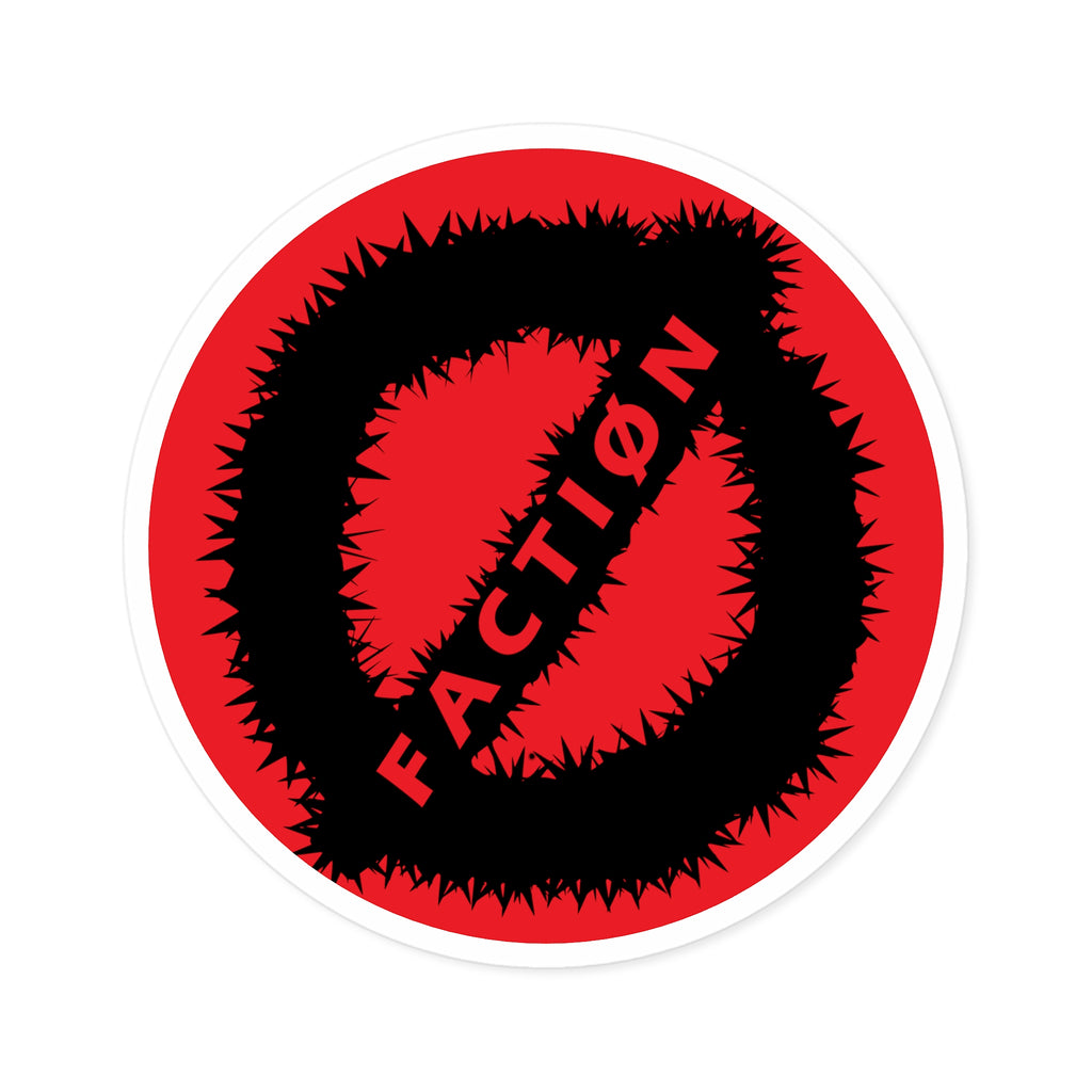 Negative Red Sticker