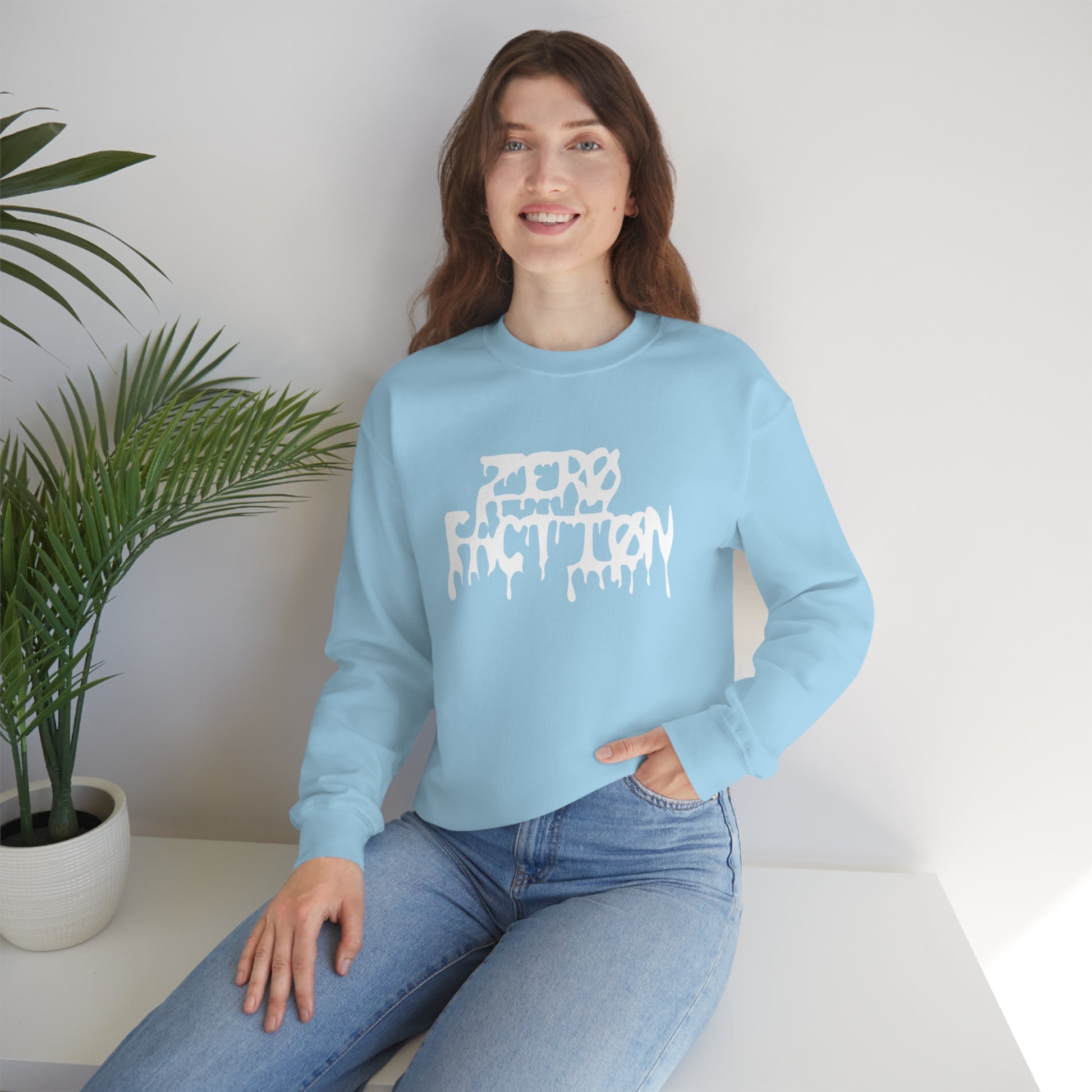 Melting Sweater baby blue context