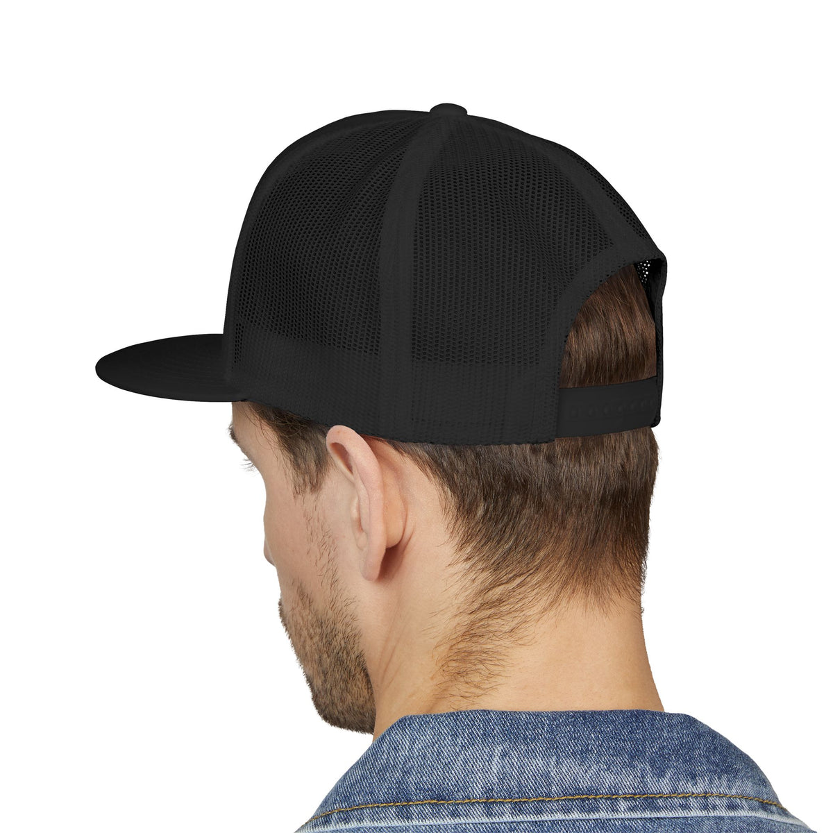 Mud Season Trucker Hat by Zero Faction, embroidery detail