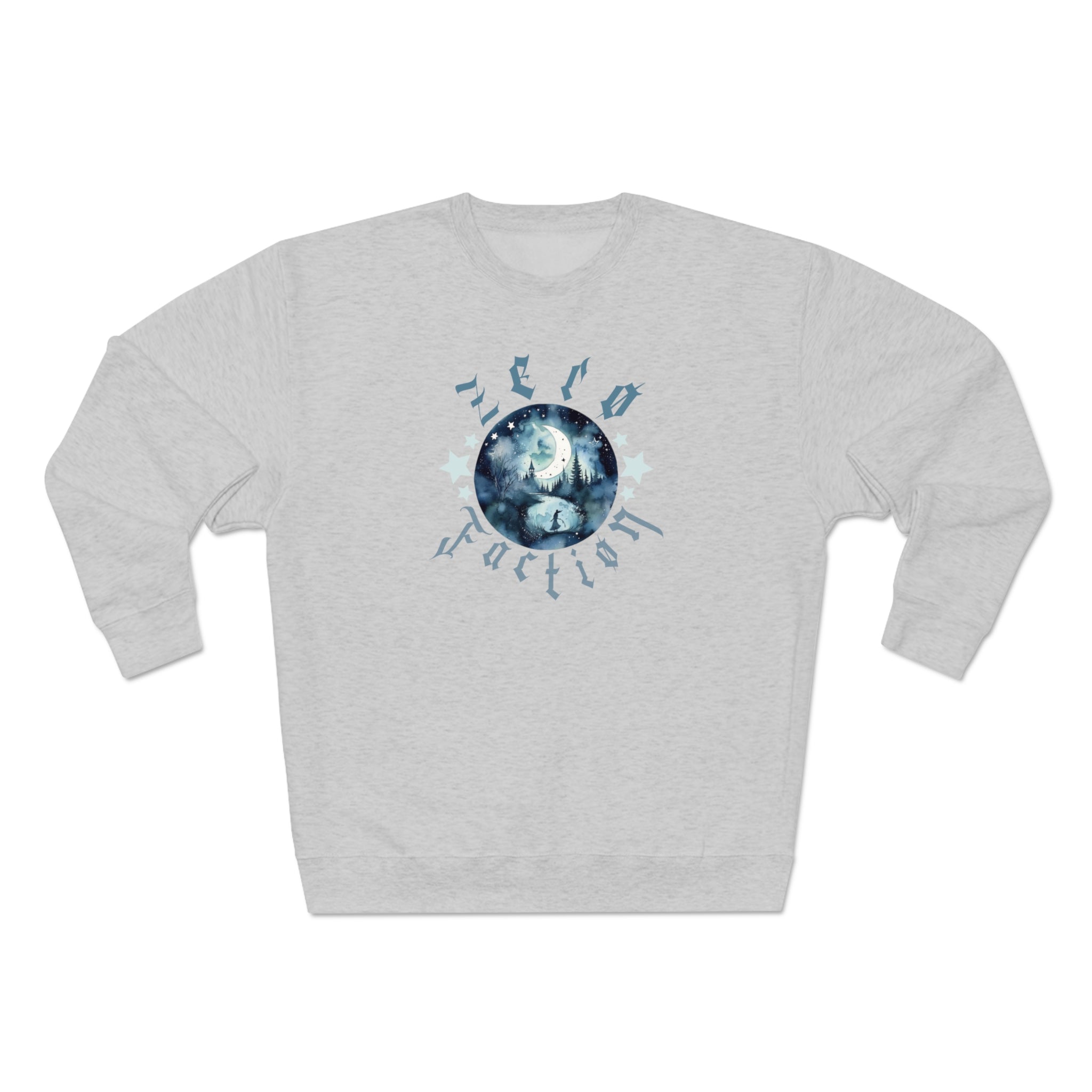 starry night sweater grey