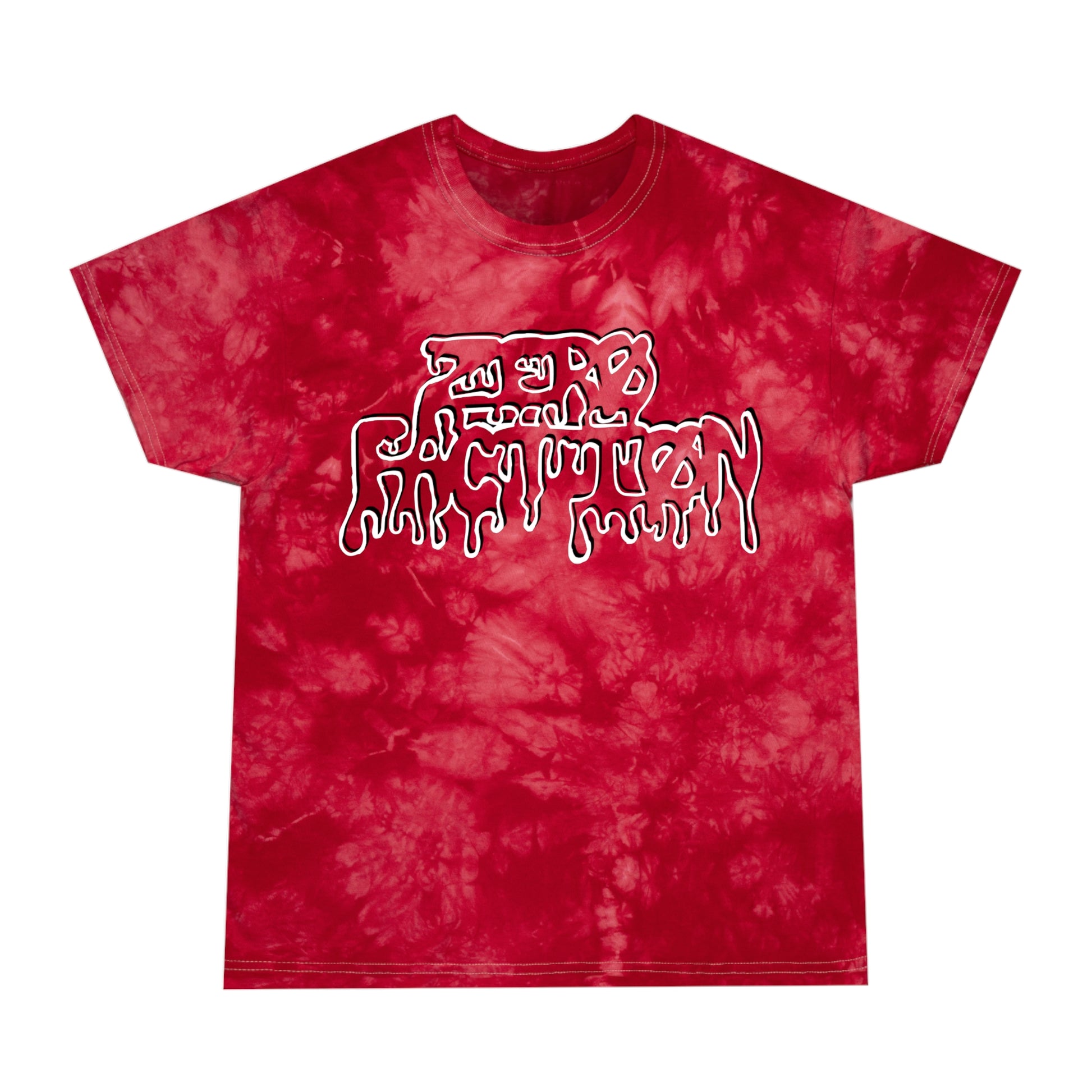 Melted Tie Die Tee red