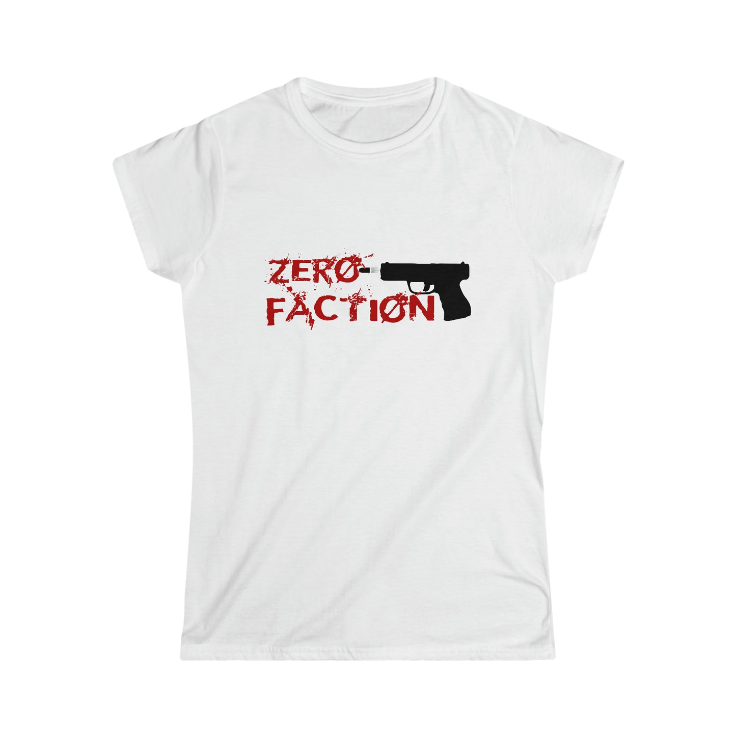 womens white pistol tee