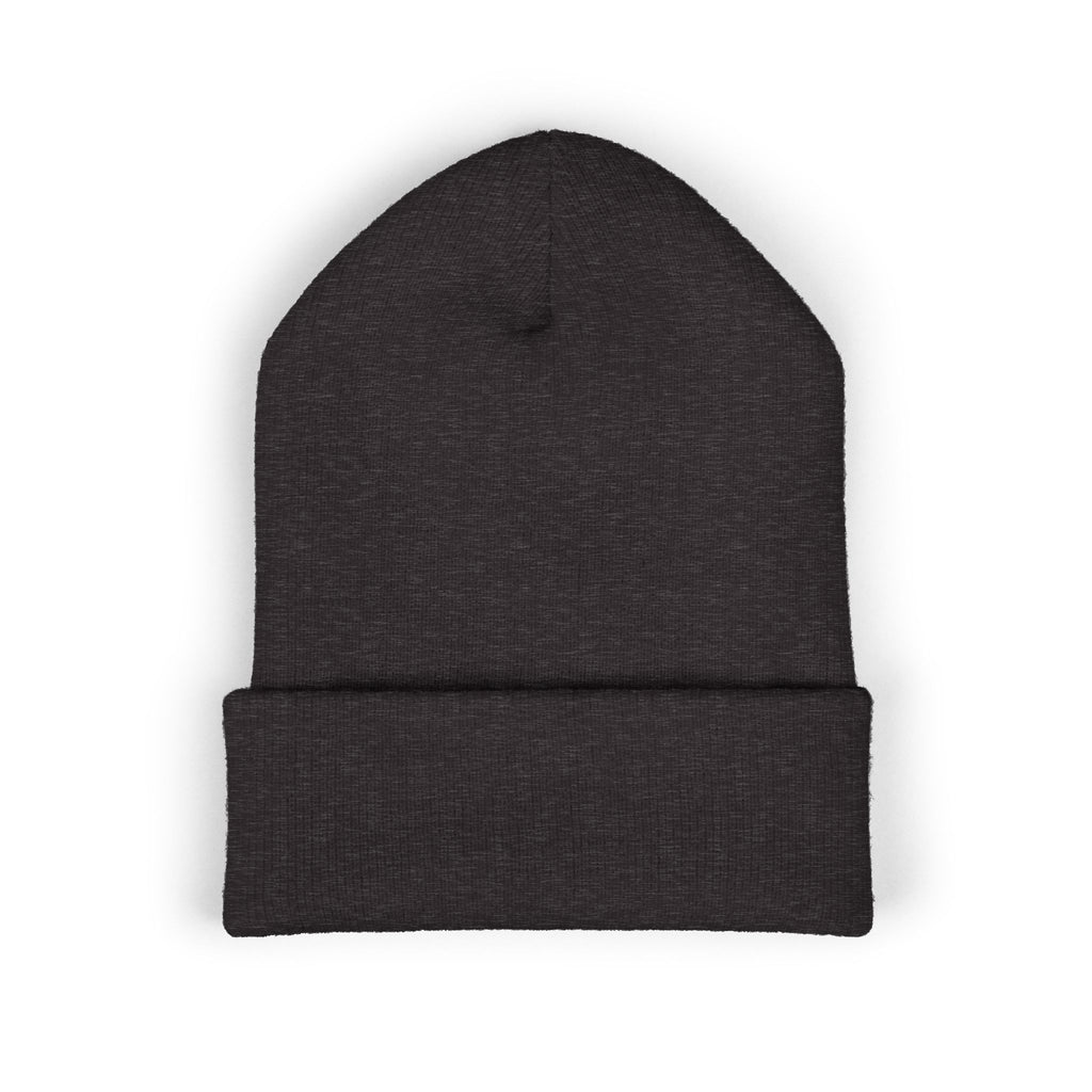 Cold Concrete Skate Beanie in Dark Grey, back view