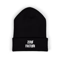 Cold Concrete Skate Beanie in Black, front view