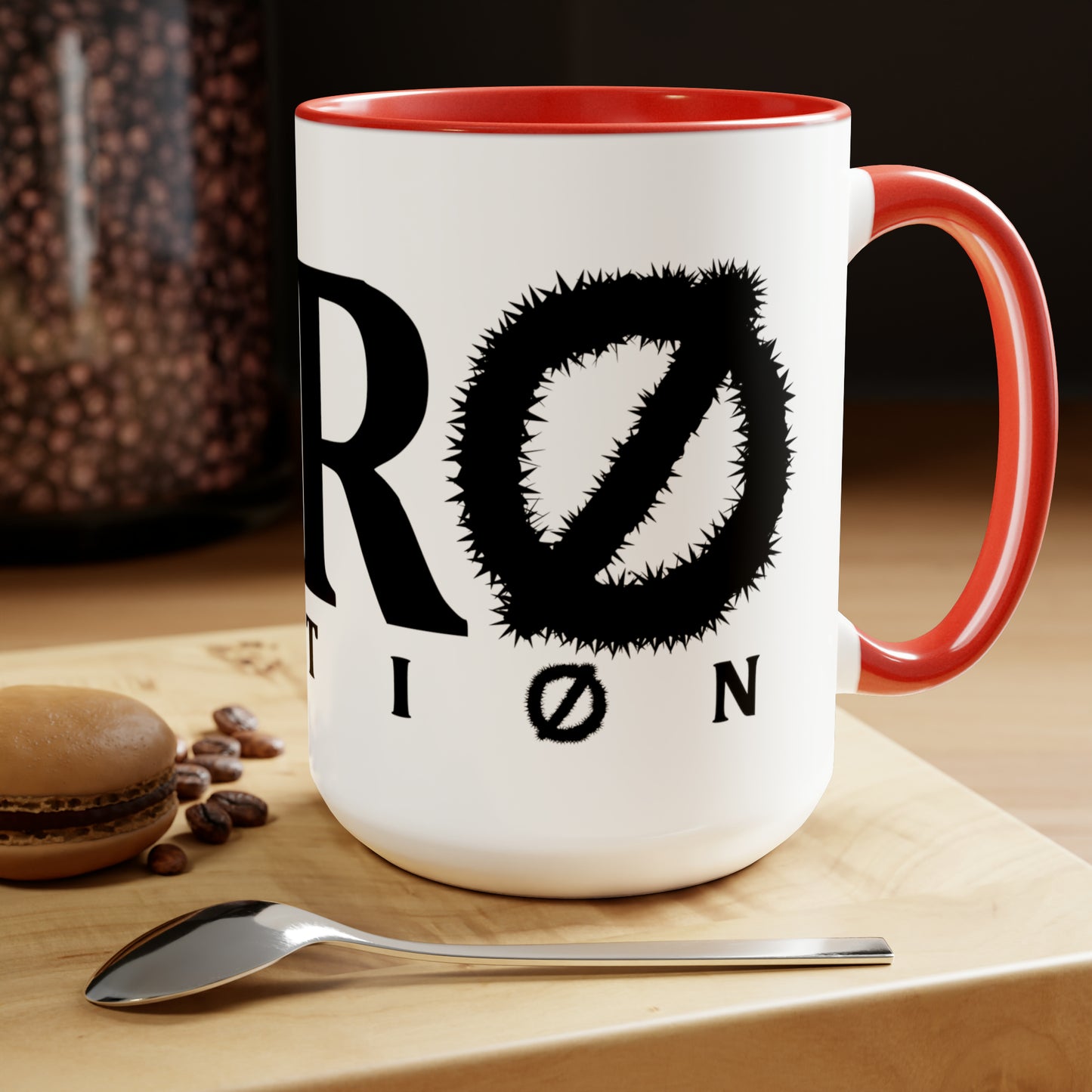 Two-Tone Coffee Mugs, 15oz