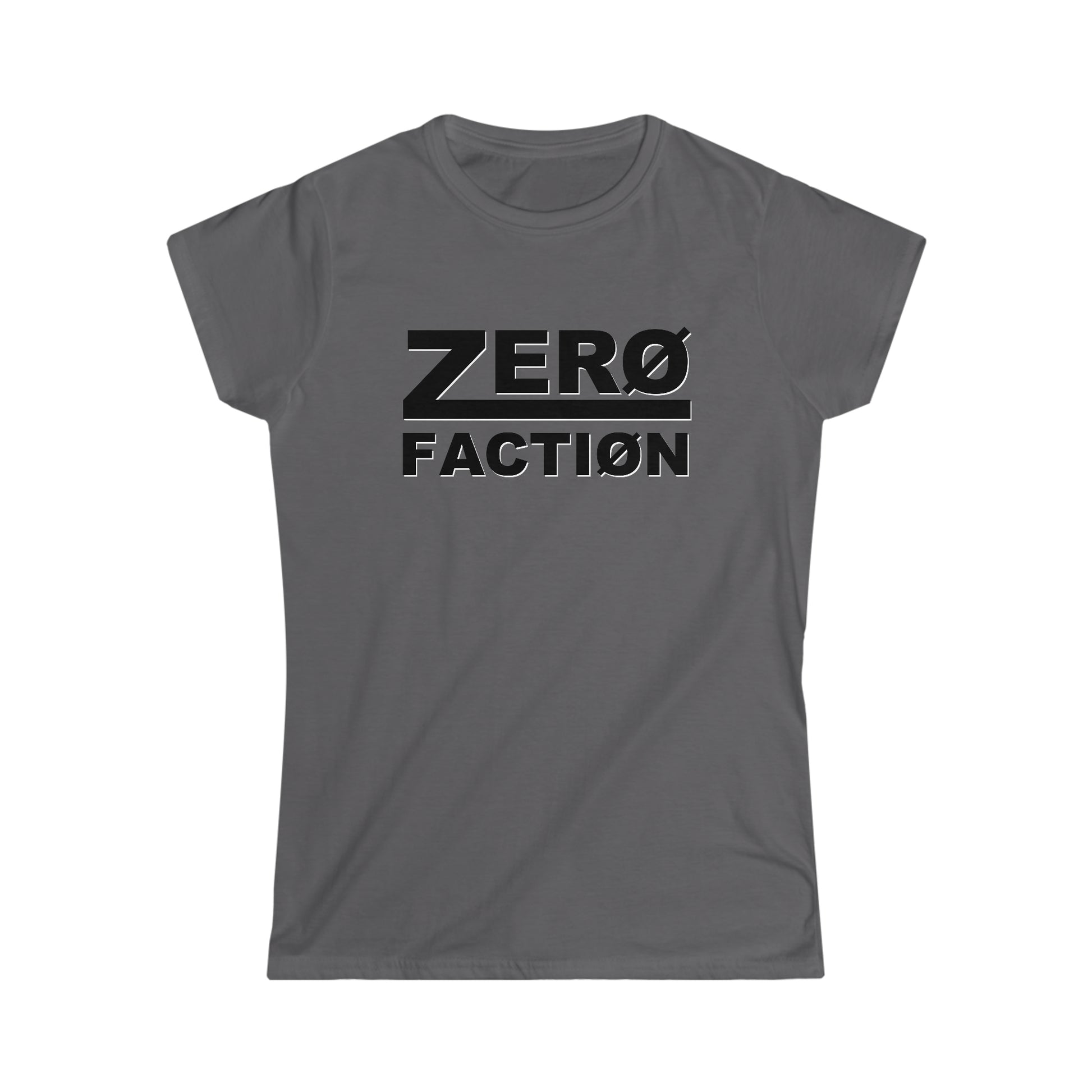 divided tee women's grey