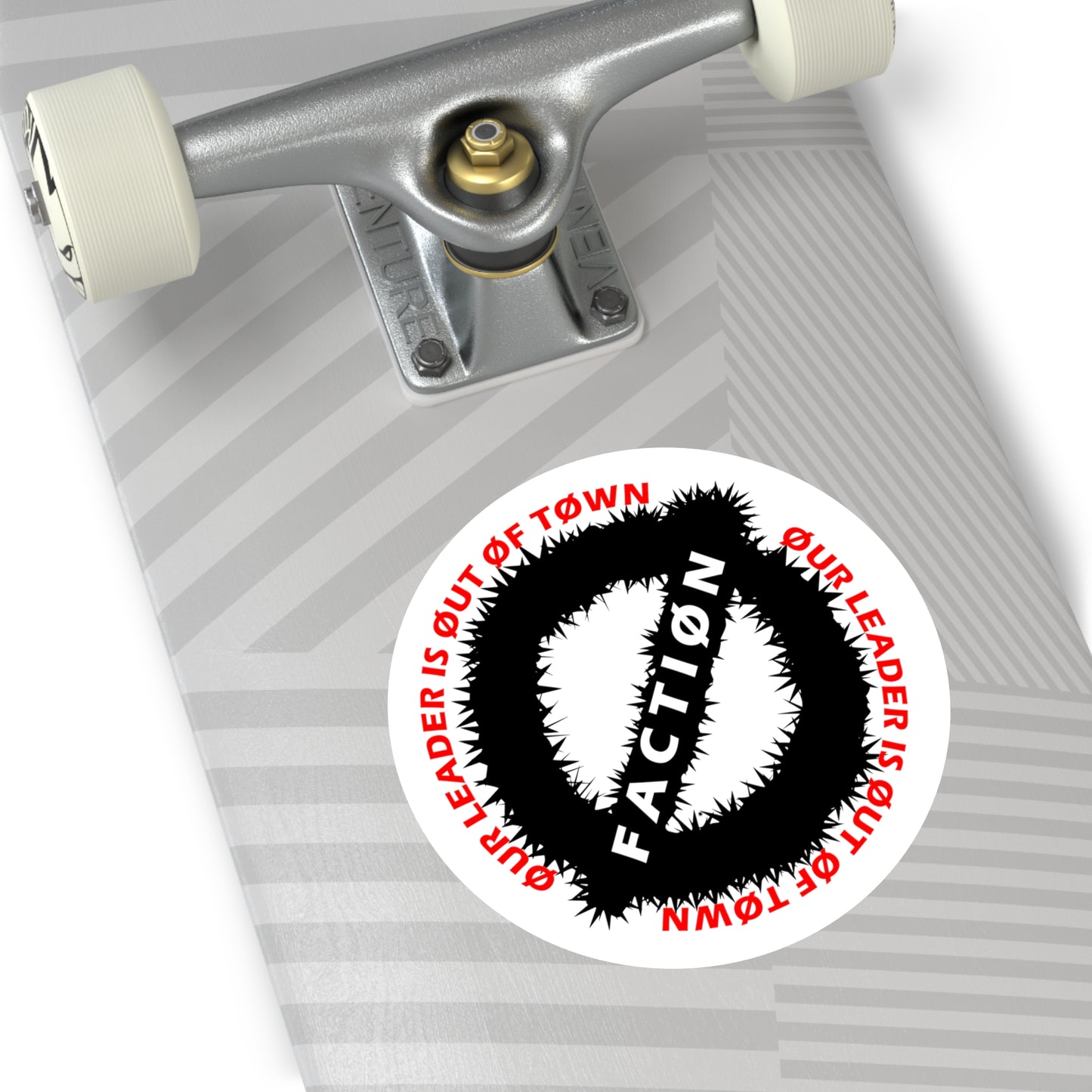 Negative White Zero Indoor\Outdoor Sticker