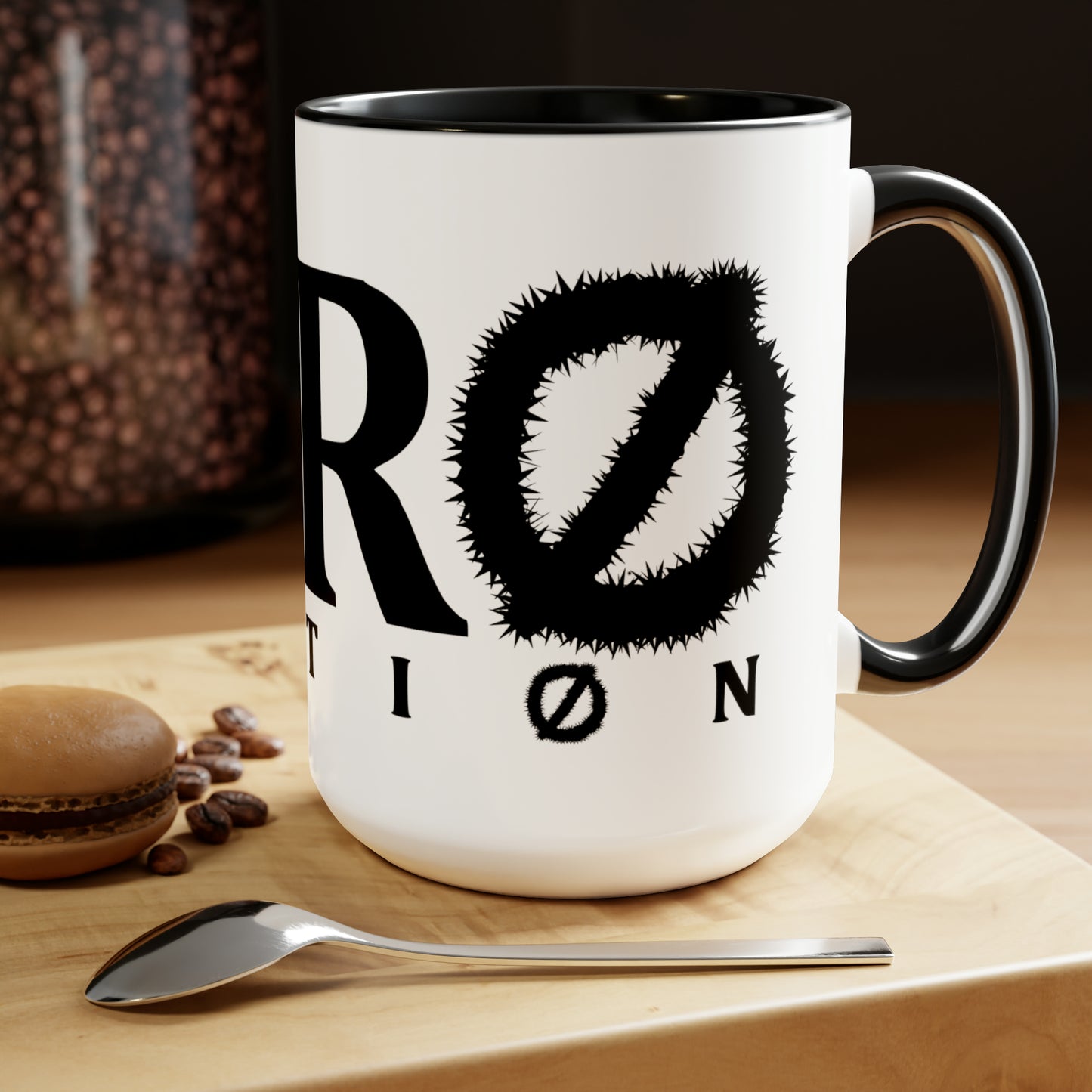 Two-Tone Coffee Mugs, 15oz