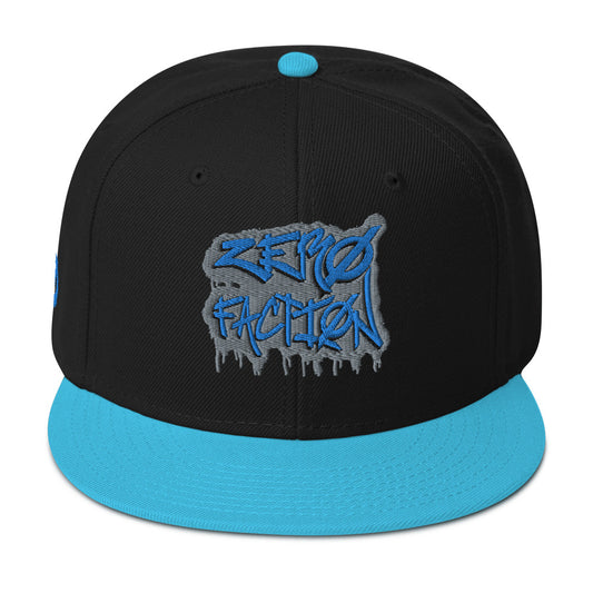 Teal Graffiti Snapback Hat