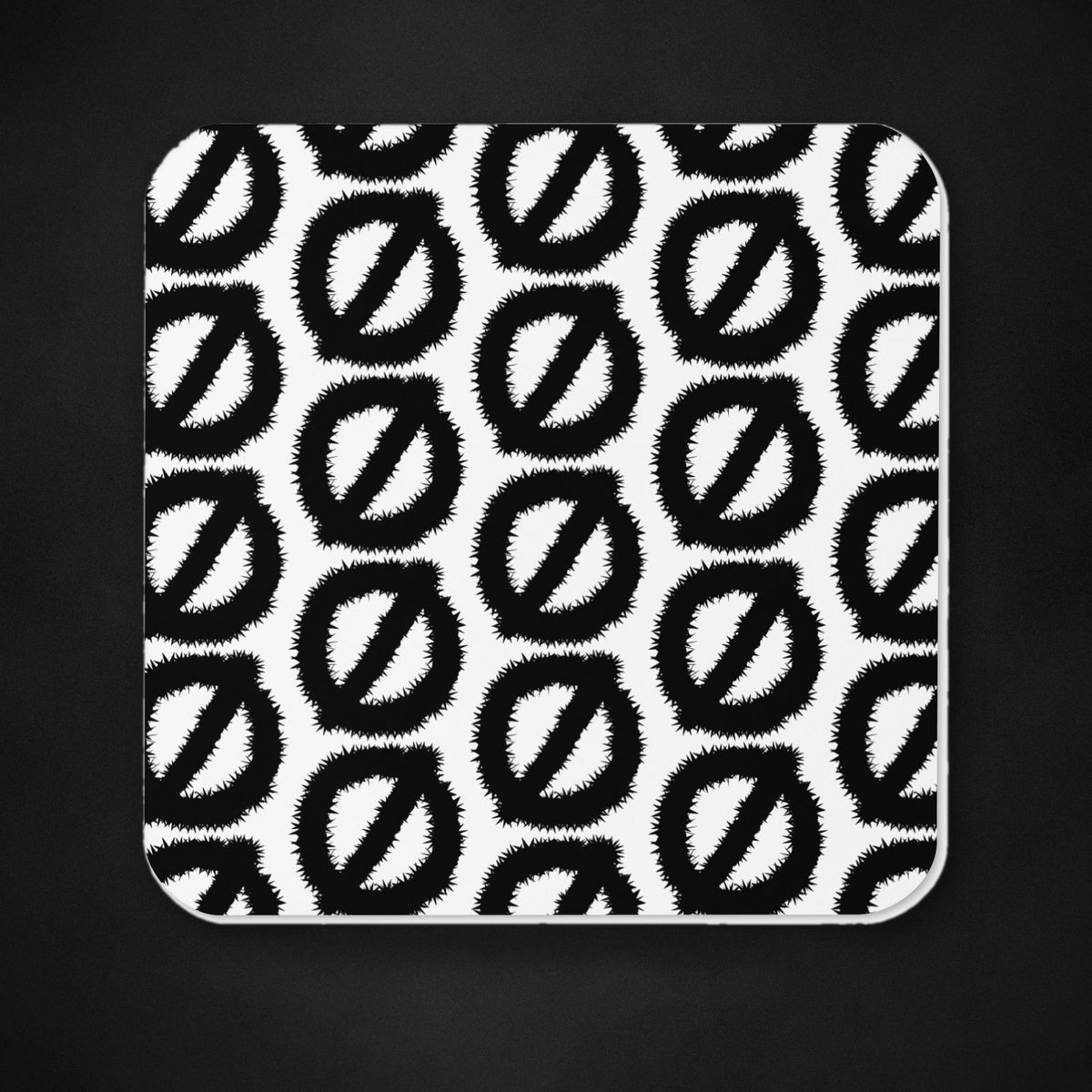 Zero Faction coaster, on dark asphalt backdrop