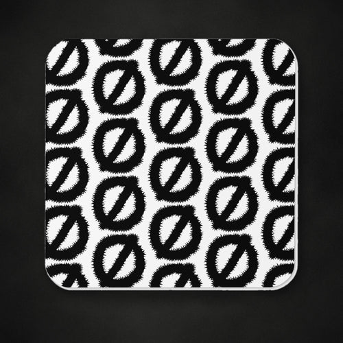 Zero Faction coaster, on dark asphalt backdrop
