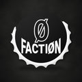 Zero Faction Bottle Opener, white, on dark asphalt backdrop
