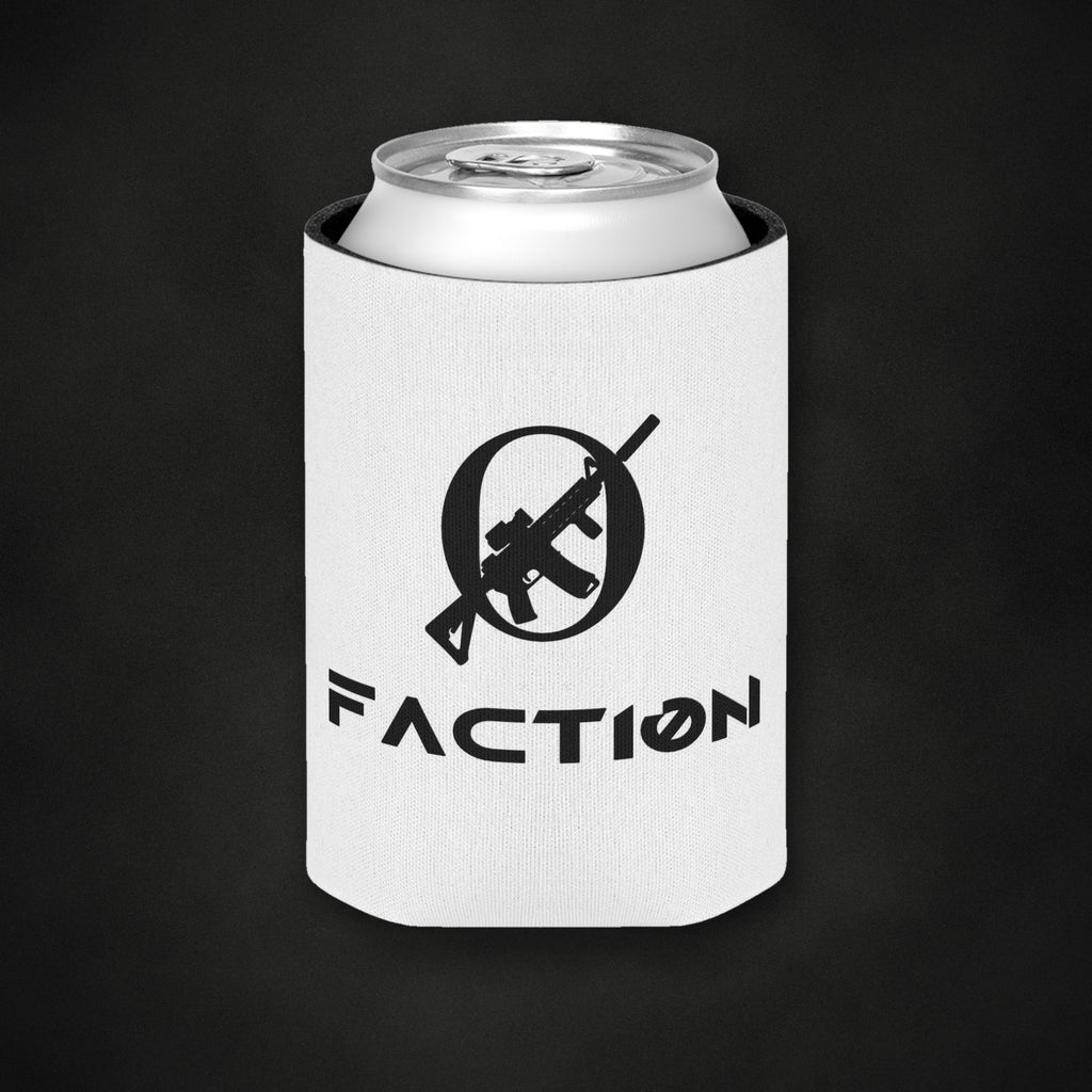 Zero Faction can cooler, on dark asphalt backdrop