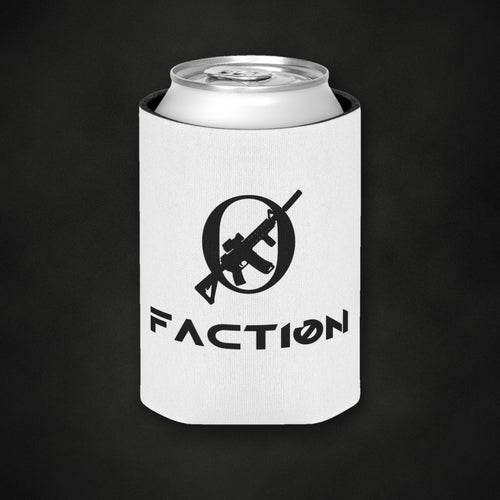 Zero Faction can cooler, on dark asphalt backdrop