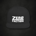 Zero Faction Divided Snapback, black, on dark asphalt backdrop