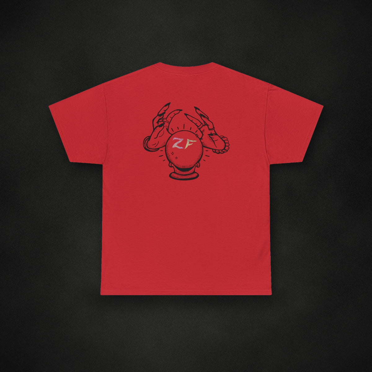 Zero Faction Eye Spy Tee, on dark asphalt backdrop