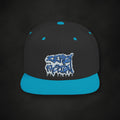 Zero Faction Graffiti Hat, black/teal, on dark asphalt backdrop