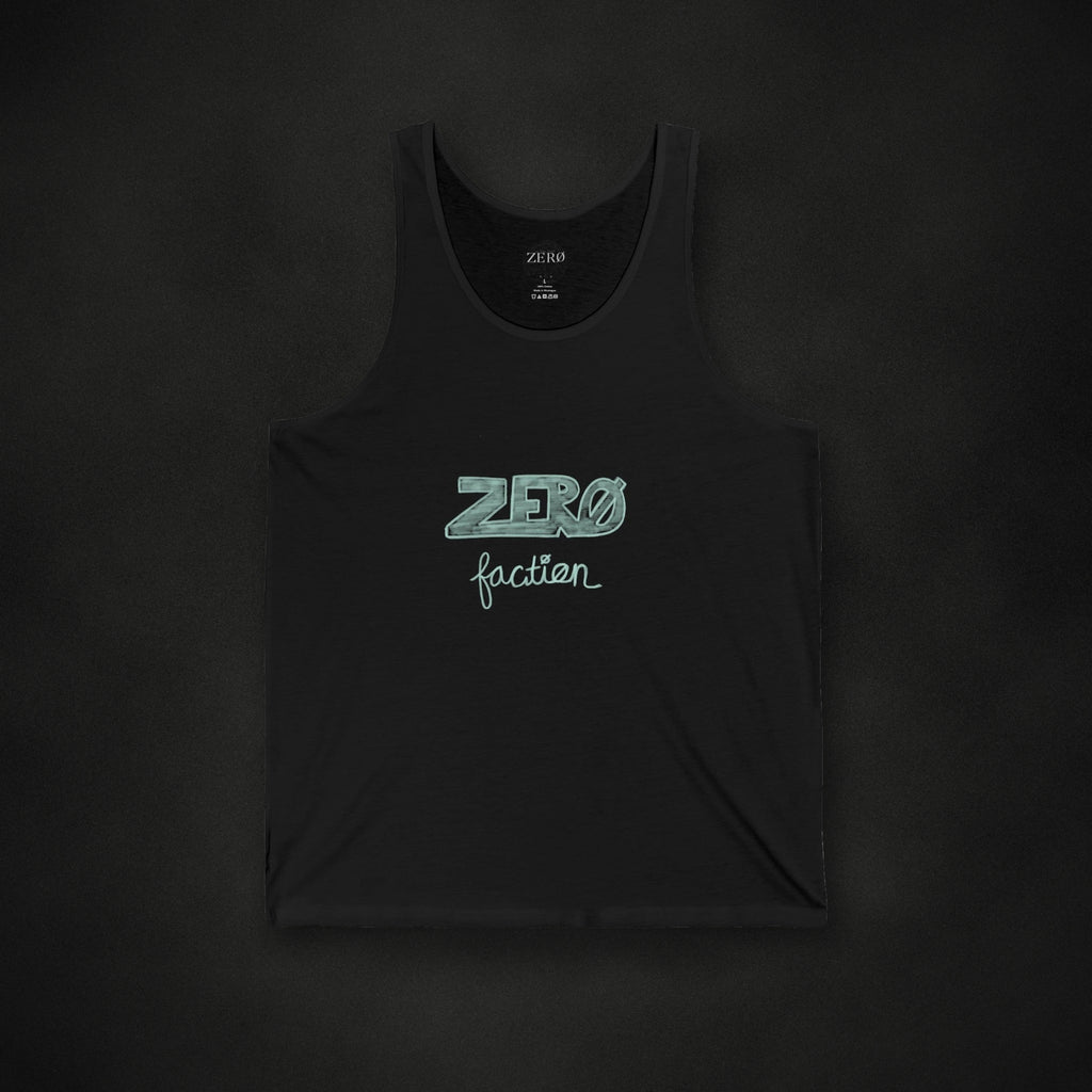 Zero Faction Libby Tank!, black, on dark asphalt backdrop