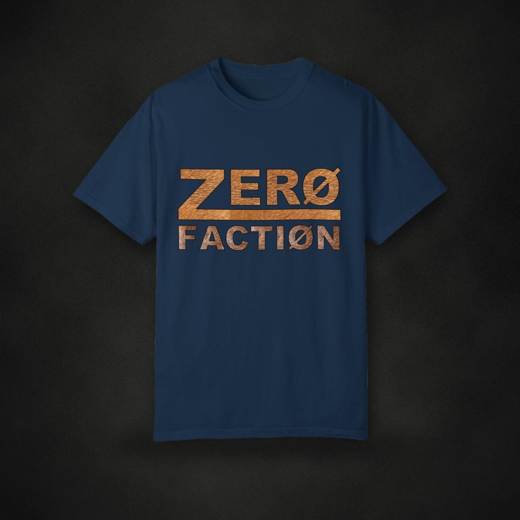 Zero Faction OG CC & Zero Tee, true navy, on dark asphalt backdrop