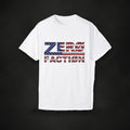 Zero Faction OG 'Merica Tee, white, on dark asphalt backdrop