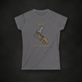 Zero Faction grey knight tee, on dark asphalt backdrop