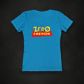 Zero Faction Zero Toy's Premium Women's Tee, on dark asphalt backdrop