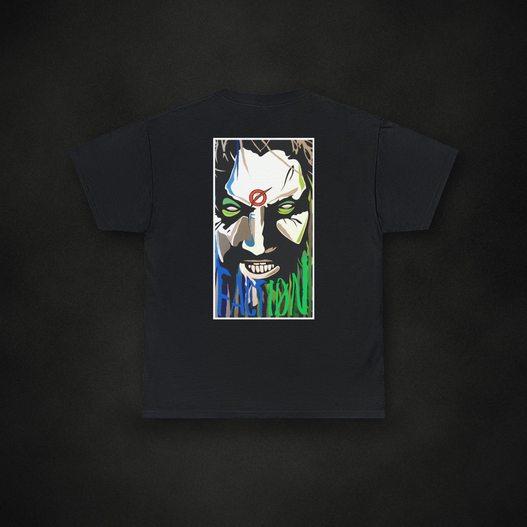 Zero Faction Zombie Tee, on dark asphalt backdrop